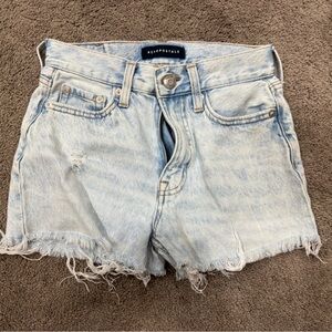 Aeropostale Light Blue Distressed Denim Shorts